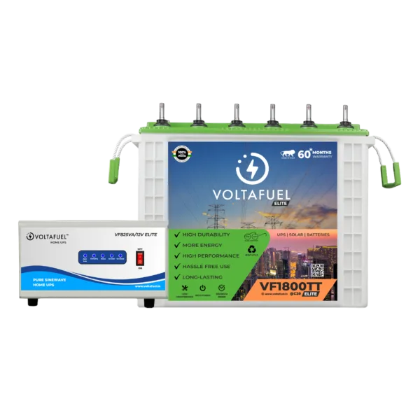 1 BHK Basic Bundle Battery VF1800TT ELITE + UPS / Inverter VF825VA/12V